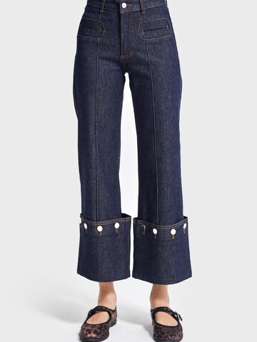 Regular Jean 'Straight High Rise Jeans' IT'S BASIC en bleu
