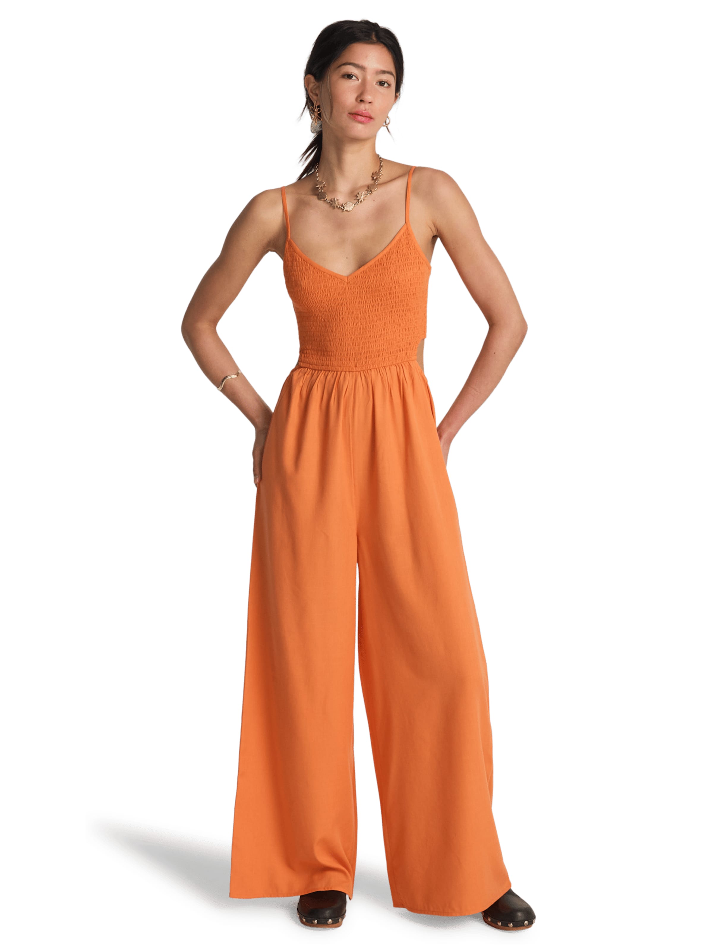 BILLABONG Jumpsuit 'To The Moon' in Orange: front