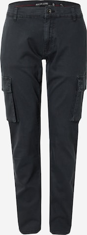 INDICODE JEANS Regular Cargo Jeans 'Albani' in Black: front