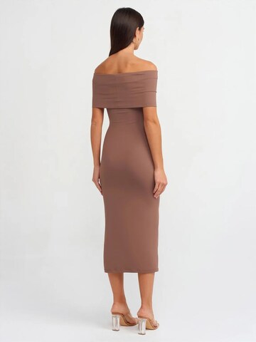 Dilvin Dress in Brown