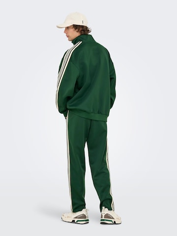 Only & Sons Sweat jacket 'ONSRiber' in Green