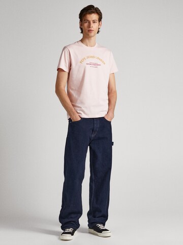 Pepe Jeans T-Shirt 'WADDON' in Pink