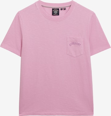 Superdry Shirt 'Essential' in Roze: voorkant