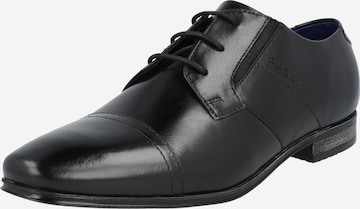 Pantofi cu șireturi 'Morino' de la bugatti pe negru: față