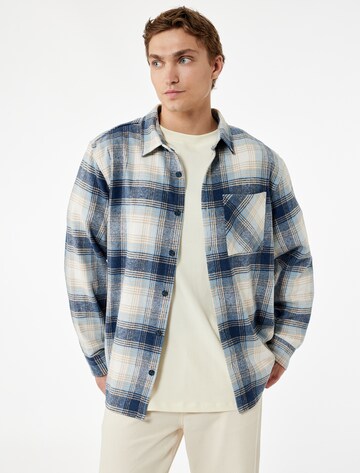 Koton Regular fit Button Up Shirt in Blue: front