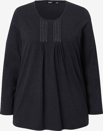 Ulla Popken Shirt in Black: front