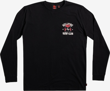 QUIKSILVER - Camiseta funcional en negro: frente