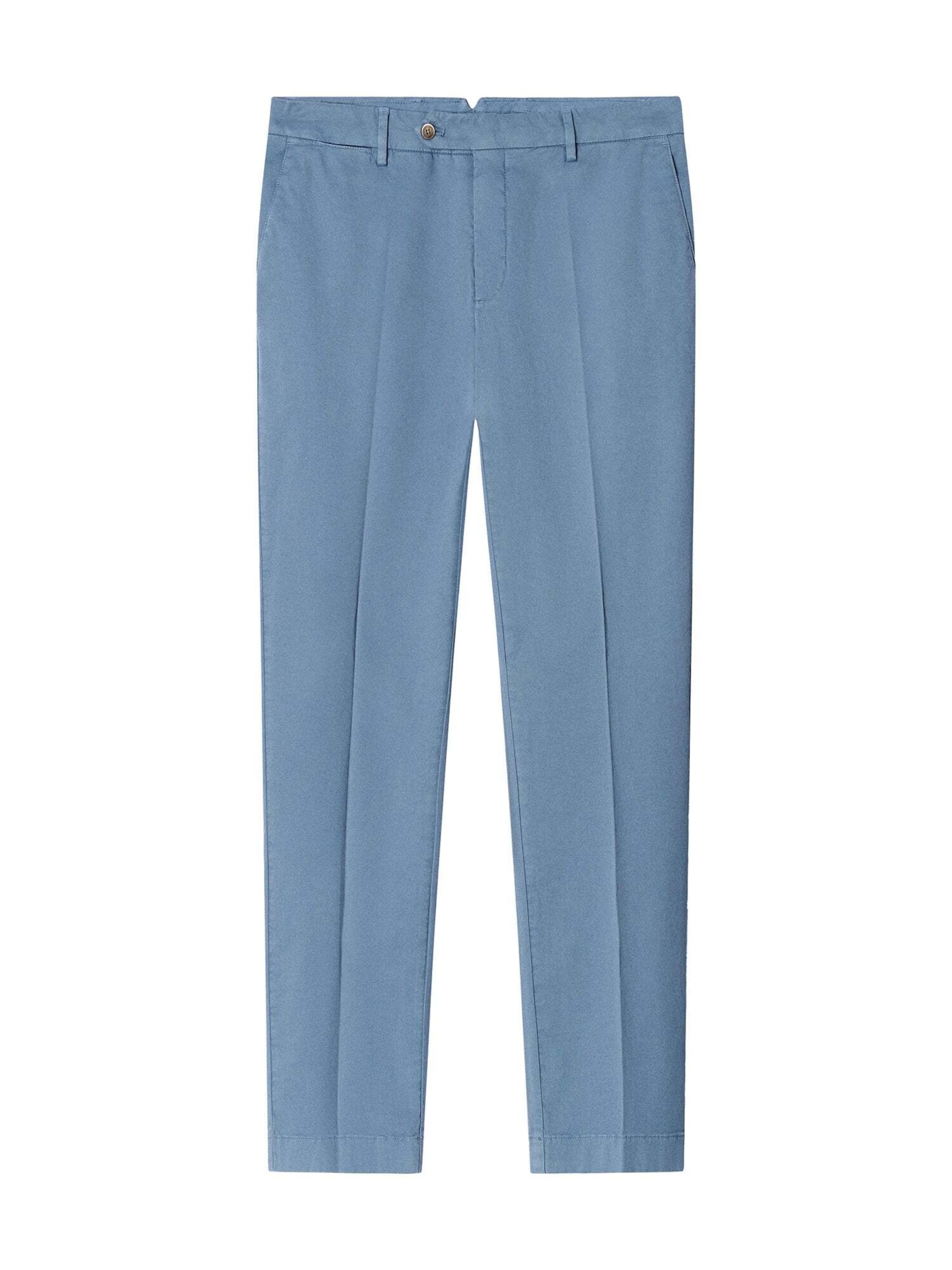 Hackett London Regular Chino Pants 'Sanderson' in Blue: front