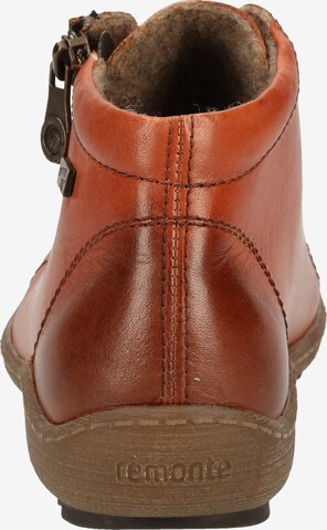 REMONTE Lace-Up Ankle Boots in Brown