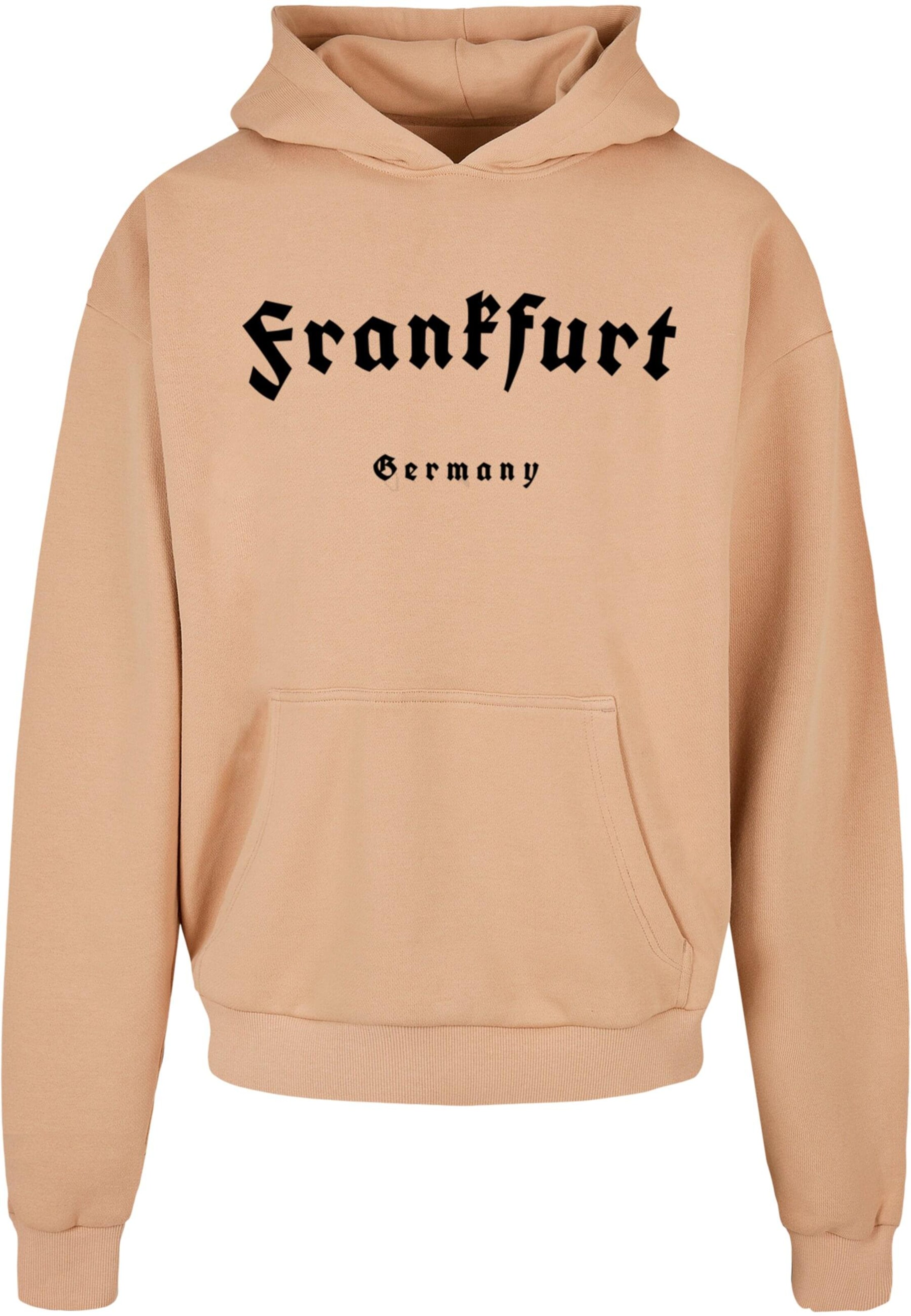 Merchcode Sweatshirt 'Frankfurt' in Beige: Vorderseite