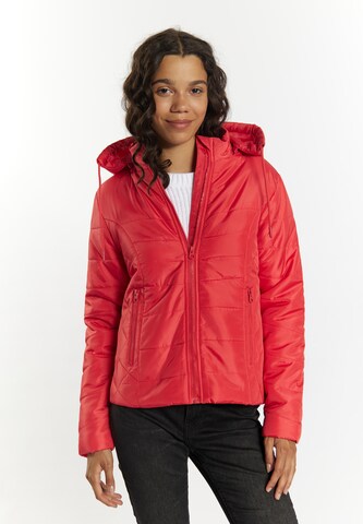 MYMO Between-Season Jacket 'Blonda' in Red: front