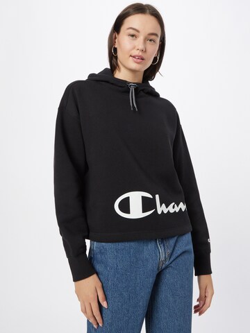 Champion Authentic Athletic Apparel Sweatshirt in Black: front