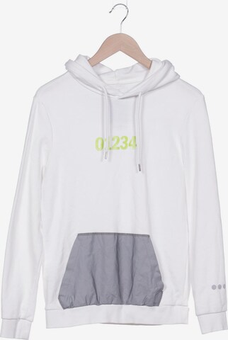 Bershka Sweatshirt & Zip-Up Hoodie in XS in White: front