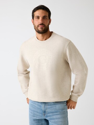 GUESS Sweatshirt in Beige: front