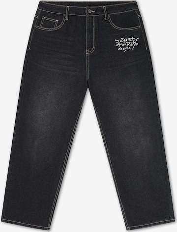 Loosefit Jean Ed Hardy en noir : devant