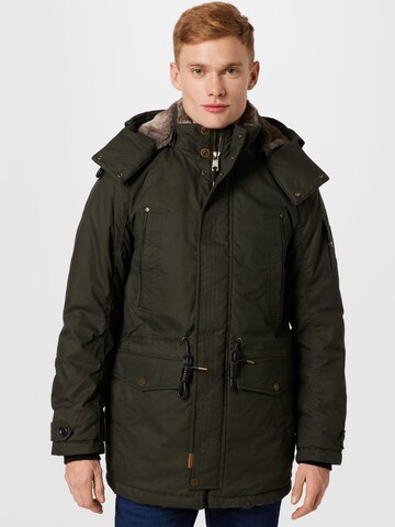 TOM TAILOR Winter parka in Green: front