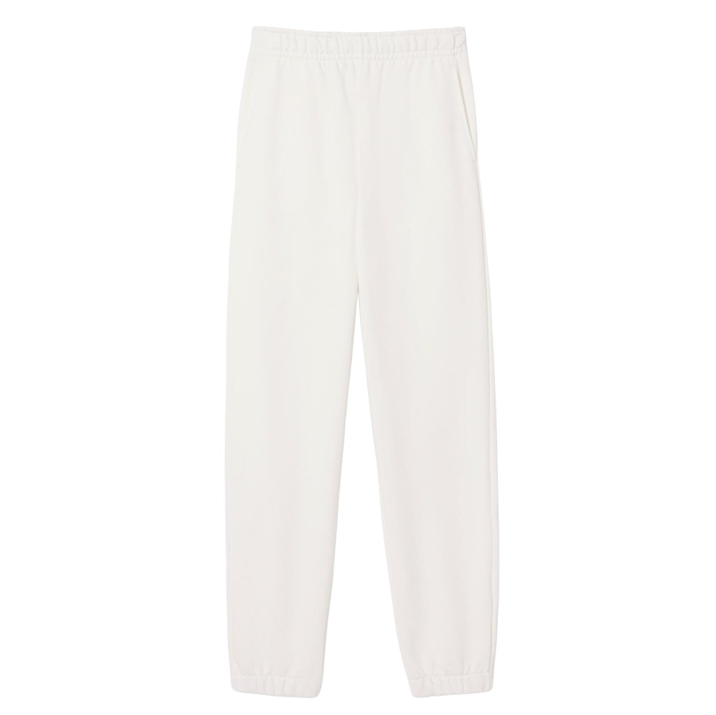 LACOSTE Regular Workout Pants in White: front