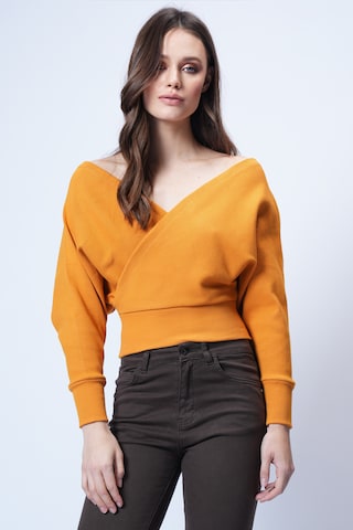 Trend Alaçatı Stili Sweter w kolorze żółty: przód