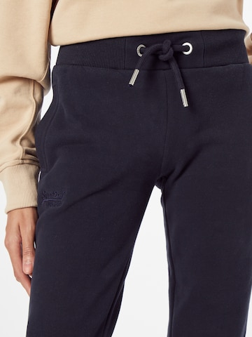 Tapered Pantaloni de la Superdry pe albastru