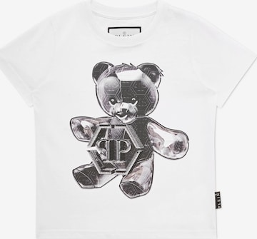 Maglietta 'Teddy' di Philipp Plein in bianco: frontale
