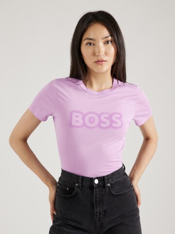 BOSS Shirt 'Elogo 5' in Roze: voorkant