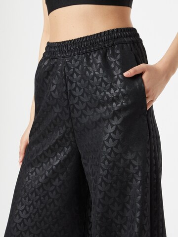 Wide leg Pantaloni 'Sst' de la ADIDAS ORIGINALS pe negru