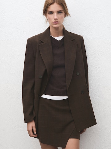 MANGO Skirt 'KLIMT' in Brown