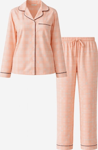 LEAFLETIC Pajama 'Leafletic Women’s Night Wear Long set' in Orange: front
