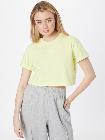 ADIDAS ORIGINALS Shirt in Yellow: front