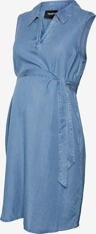 Vero Moda Maternity Лятна рокля 'Harper' в синьо: отпред