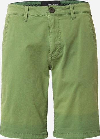 BLEND Chino trousers in Green: front