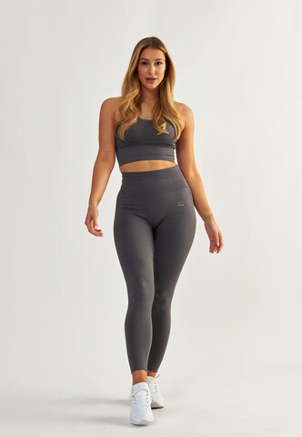BeShaped Skinny Sports trousers 'Lichaam Boost' in Grey