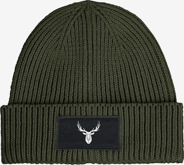 Neverless Beanie 'Hirschgeweih' in Green: front