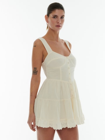 ABOUT YOU x Laura Giurcanu Summer Dress 'Alina' in White: front