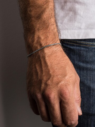 Akitsune Armband 'Cuban'‌‌‌‌‌‌‌‌‌ in Silber: Vorderseite