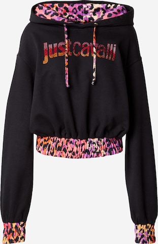 Sweat-shirt '76PW309' Just Cavalli en noir : devant