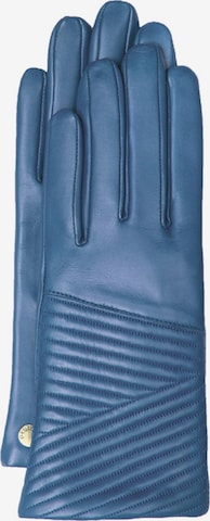 Gretchen Full Finger Gloves in Blue: front