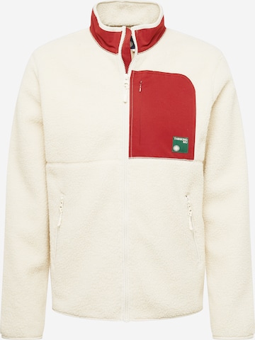 Thinking MU Fleece jas 'Lewis' in Beige: voorkant