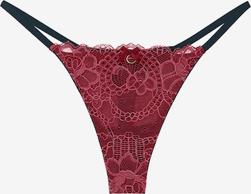 La Muel Lingerie String 'soft lace' in Roze: voorkant