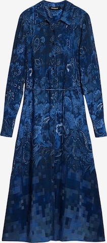 Desigual - Vestido 'VEST_CAMISEROLICUAD 25WWVW23' en azul: frente