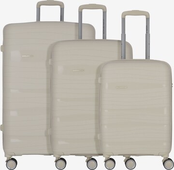 Ensemble de bagages Worldpack en beige : devant