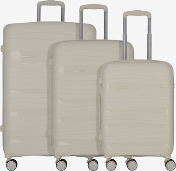 Set di valigie di Worldpack in beige: frontale