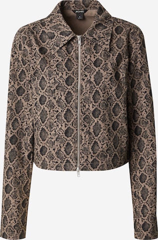 Veste mi-saison Monki en marron : devant