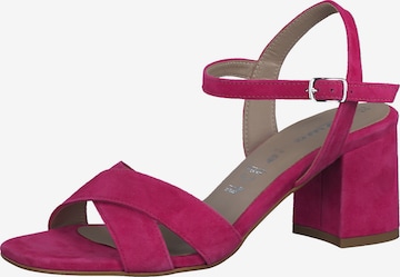 TAMARIS Páskové sandály – pink: přední strana
