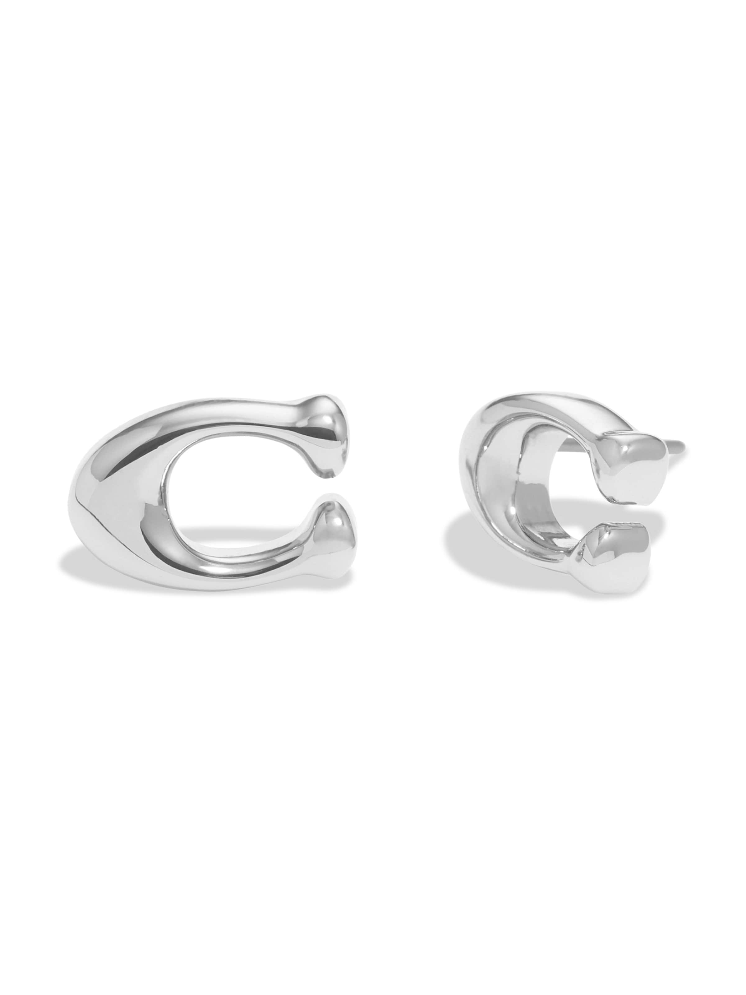 COACH Kolczyki 'Bubble' w kolorze srebrny: przód