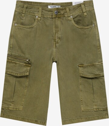 Loosefit Jeans cargo di Pull&Bear in verde: frontale