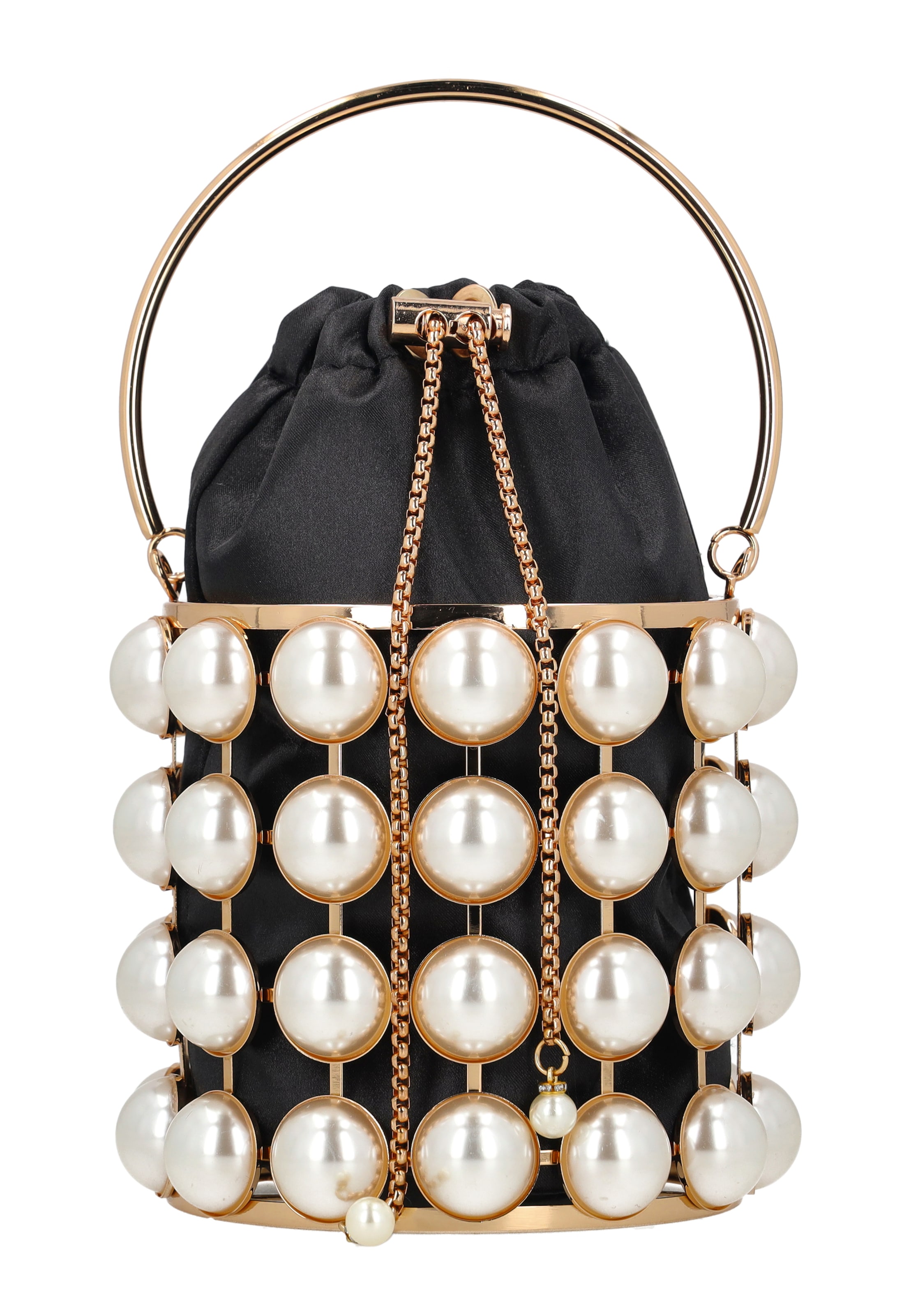 faina Clutch in Schwarz: Vorderseite