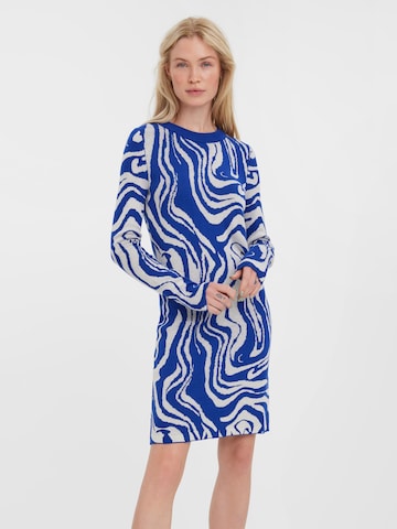 VERO MODA Knitted dress in Blue: front