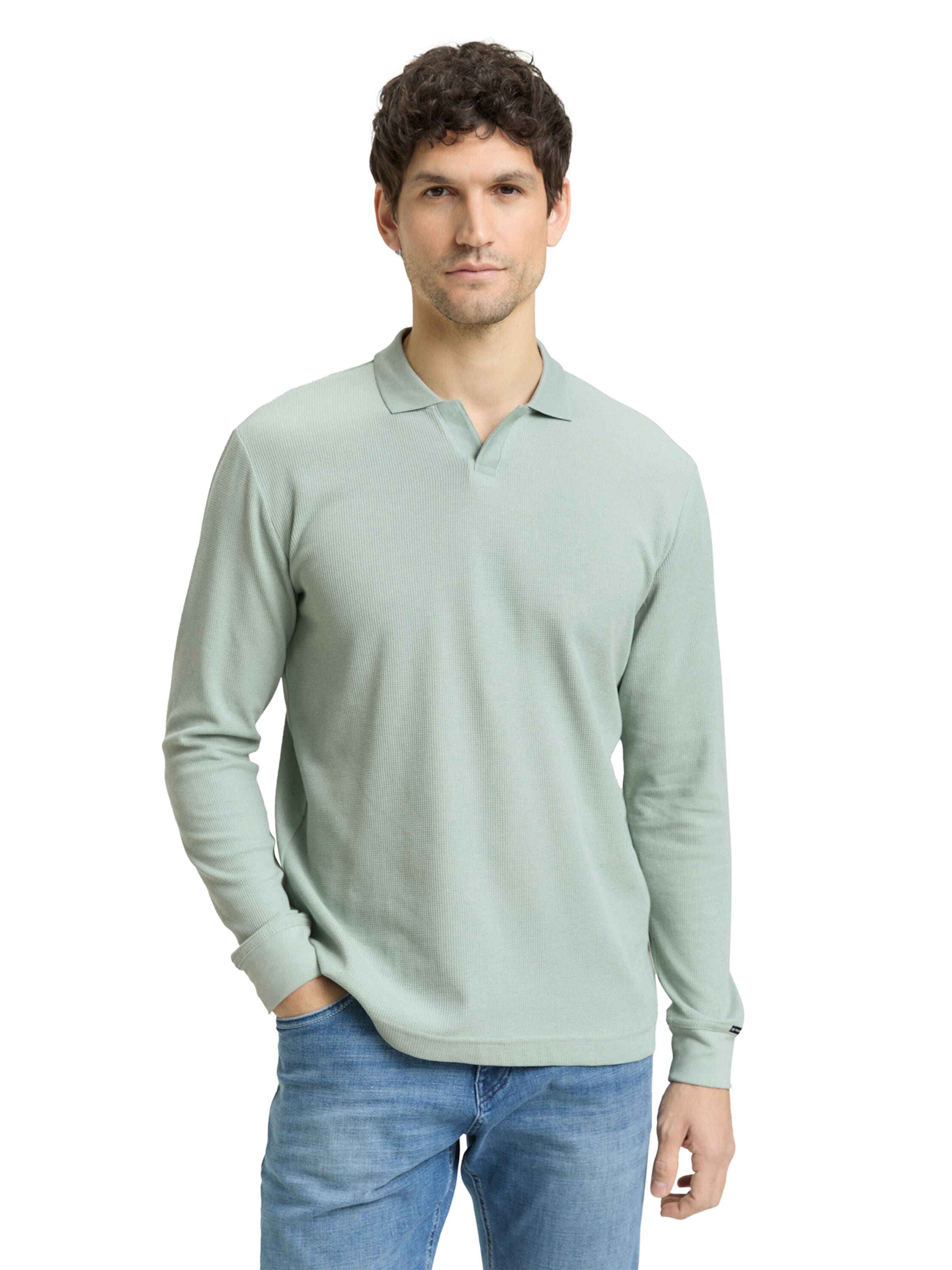 TOM TAILOR Poloshirt in Grün: Vorderseite