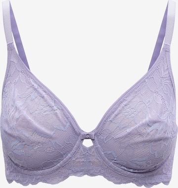 TRIUMPH T-Shirt Rintaliivi 'Amourette Charm' värissä lila: etupuoli